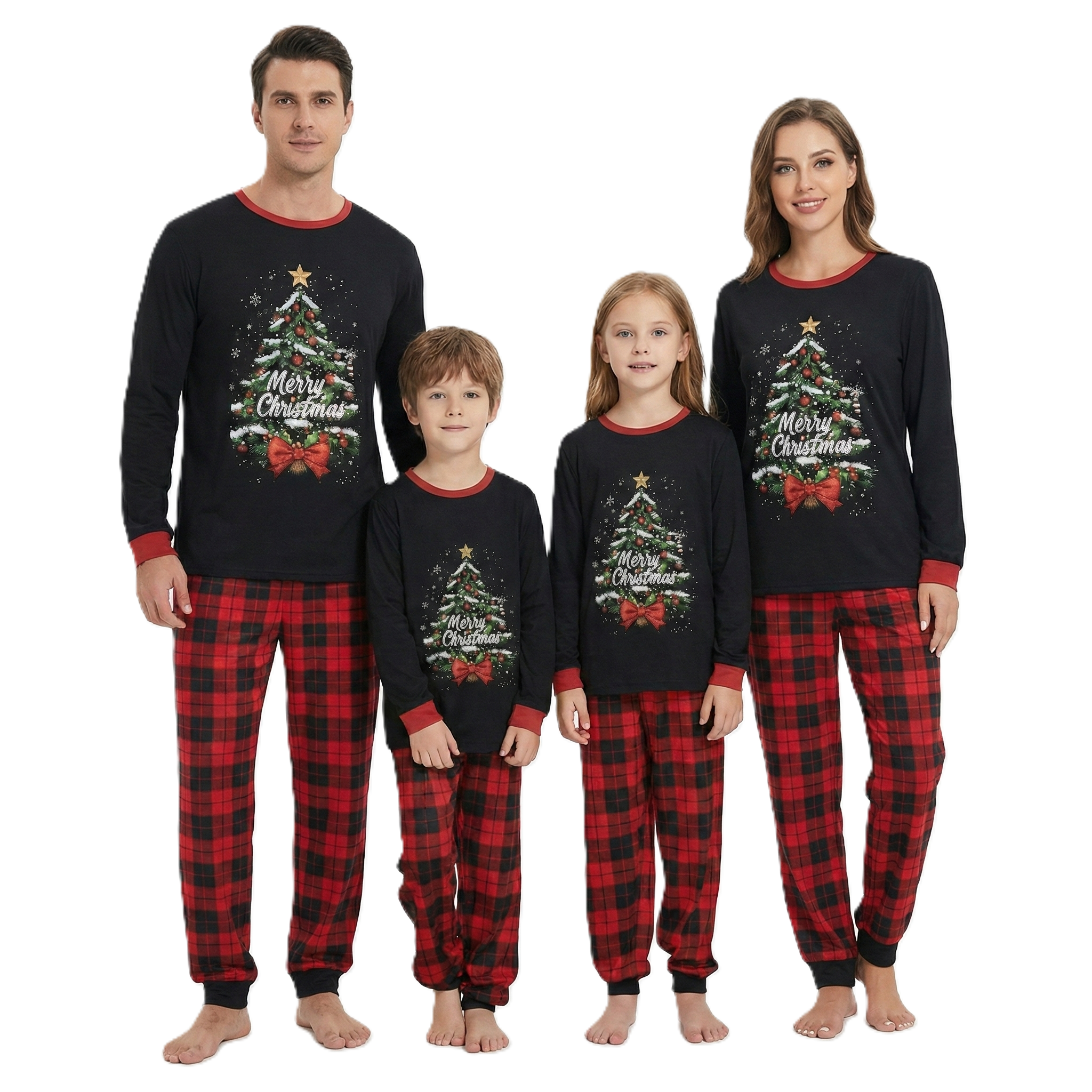 Comfortable Family Pajama Set For Christmas Celebrations