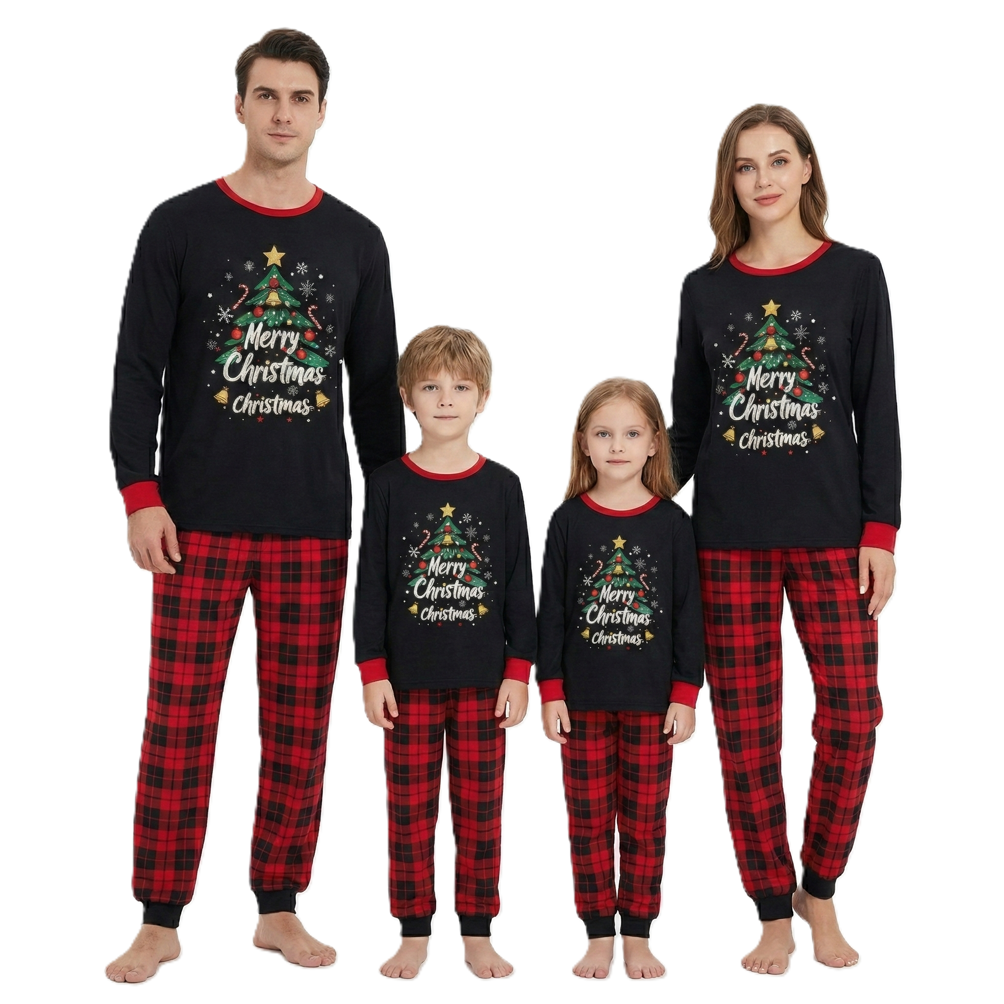 Comfortable Family Pajama Set For Christmas Celebrations