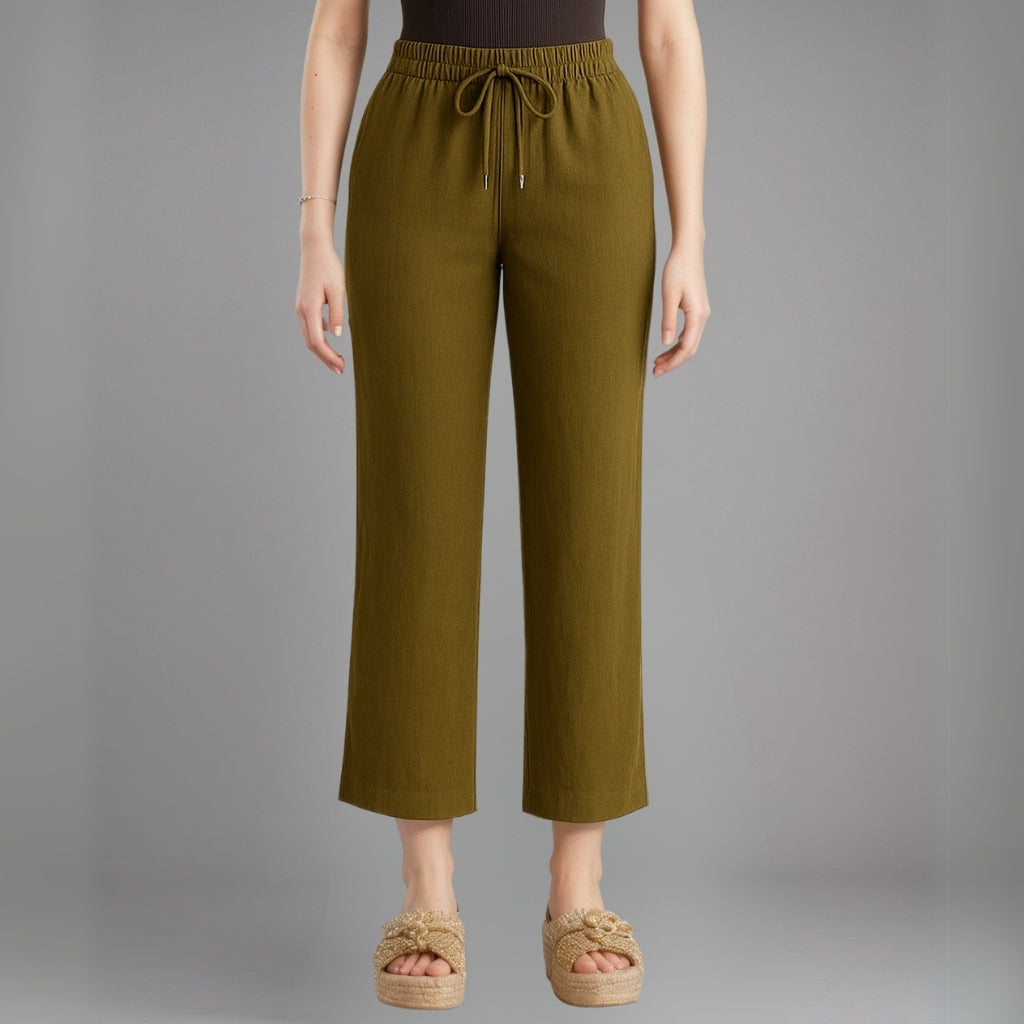 100% European Linen Wide Leg Pants-Original Pajamas