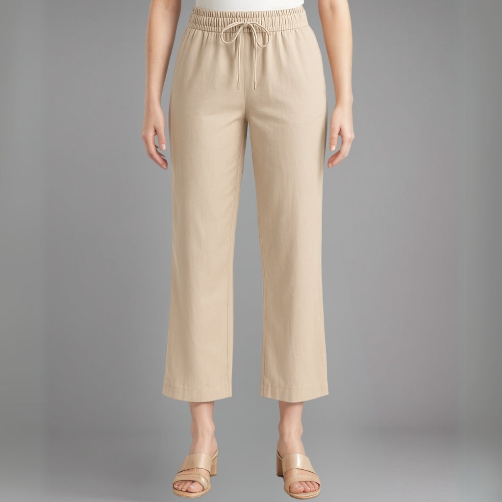100% European Linen Wide Leg Pants-Original Pajamas