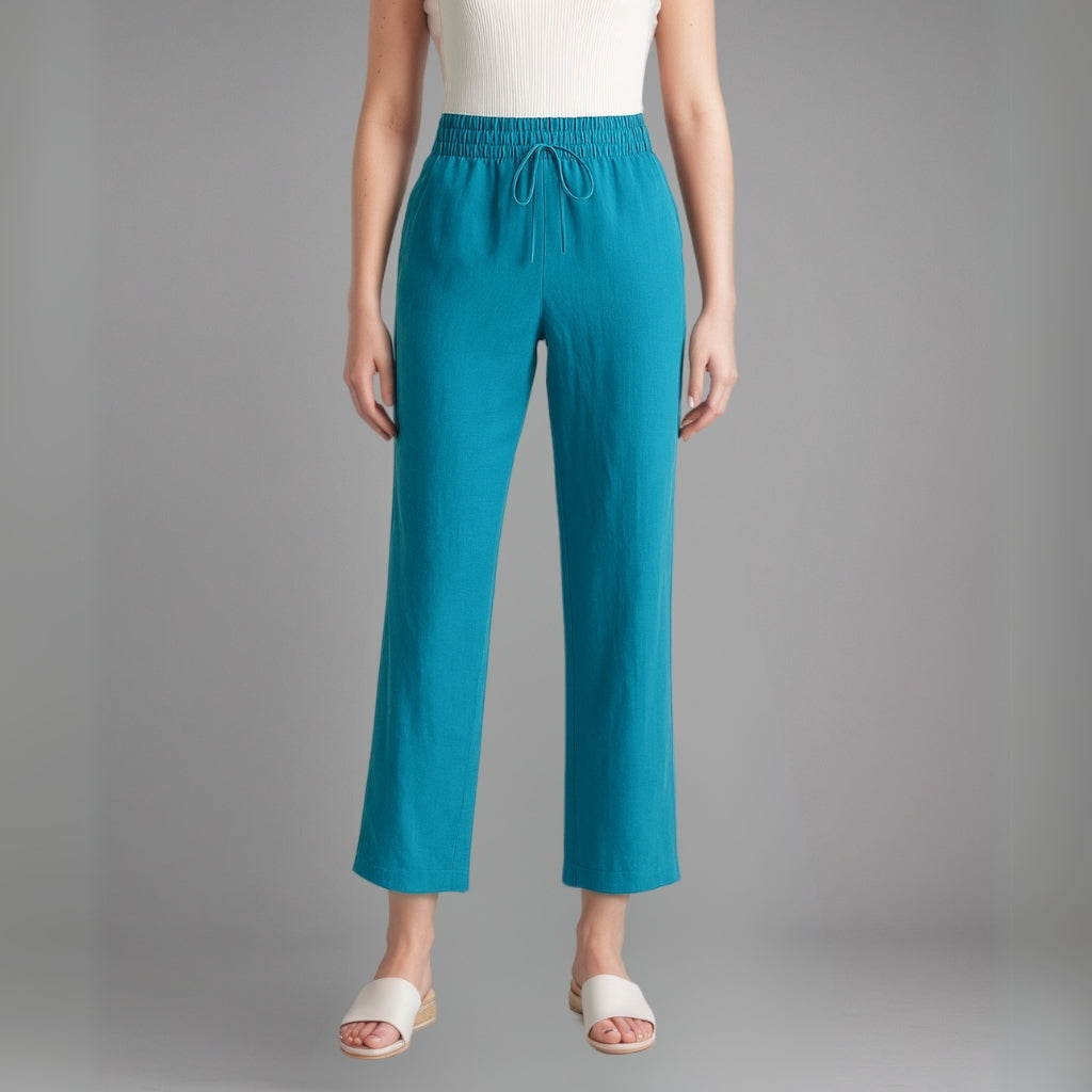 100% European Linen Wide Leg Pants-Original Pajamas