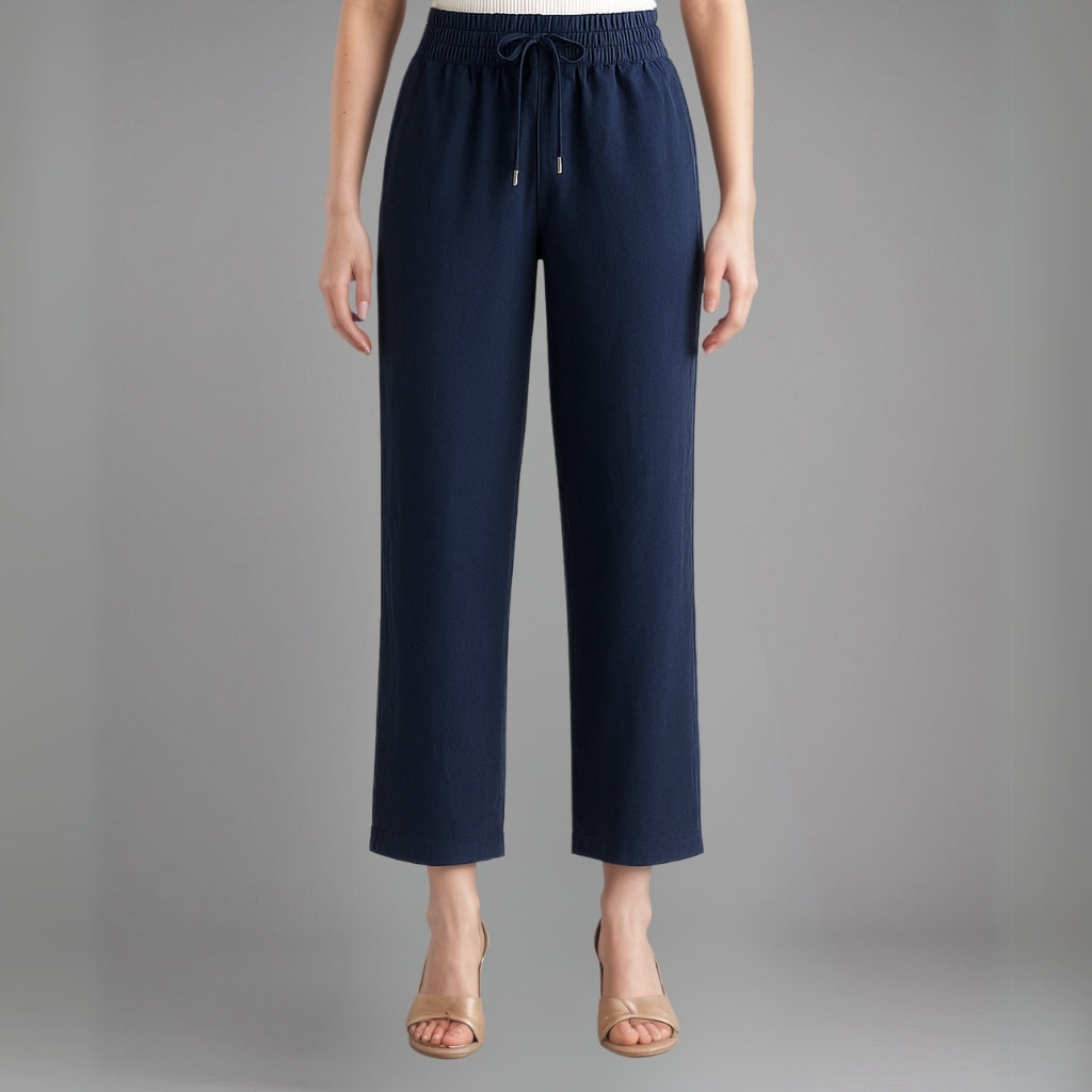 100% European Linen Wide Leg Pants-Original Pajamas