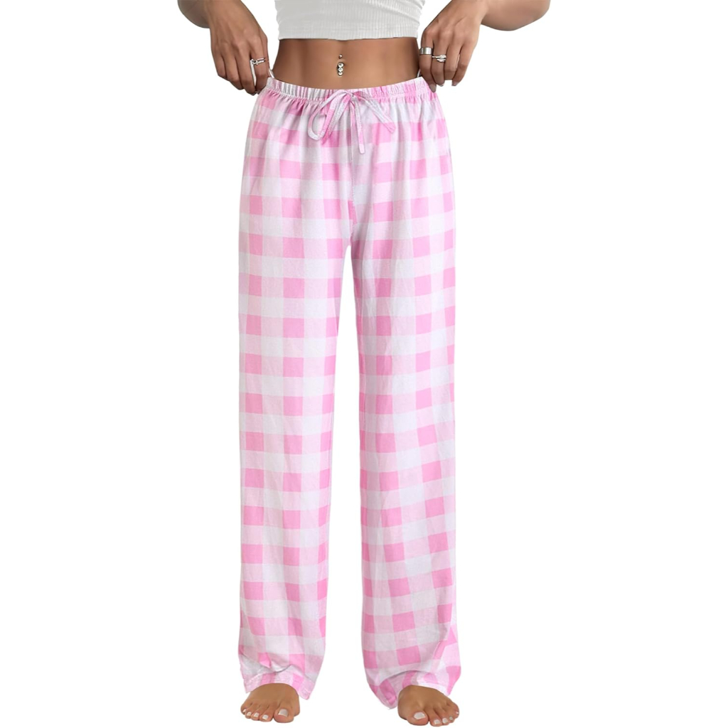 Plaid Lounge Pajama Pants for Women