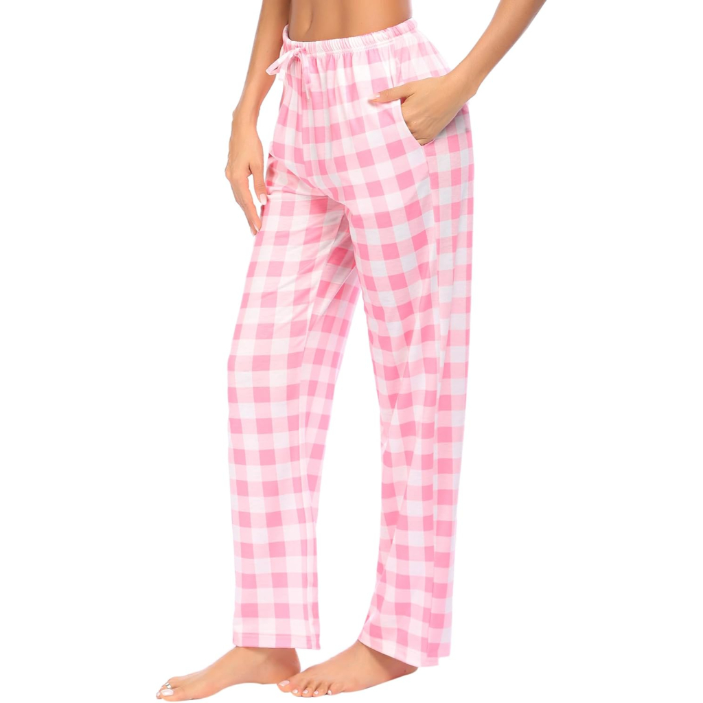 Plaid Lounge Pajama Pants for Women