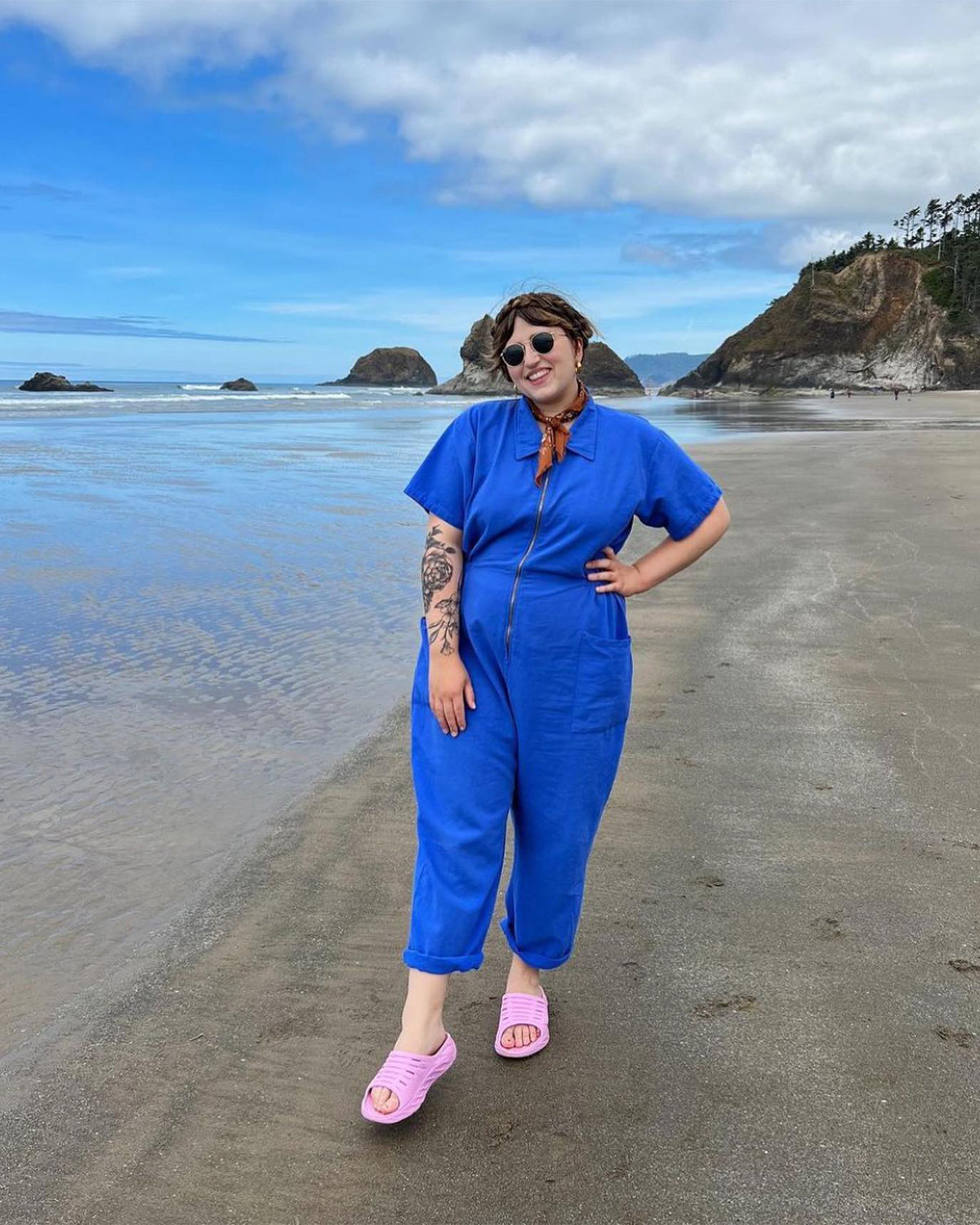Cropped Utility Jumpsuit-Original Pajamas