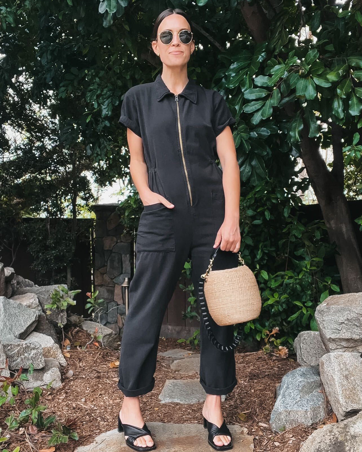 Cropped Utility Jumpsuit-Original Pajamas