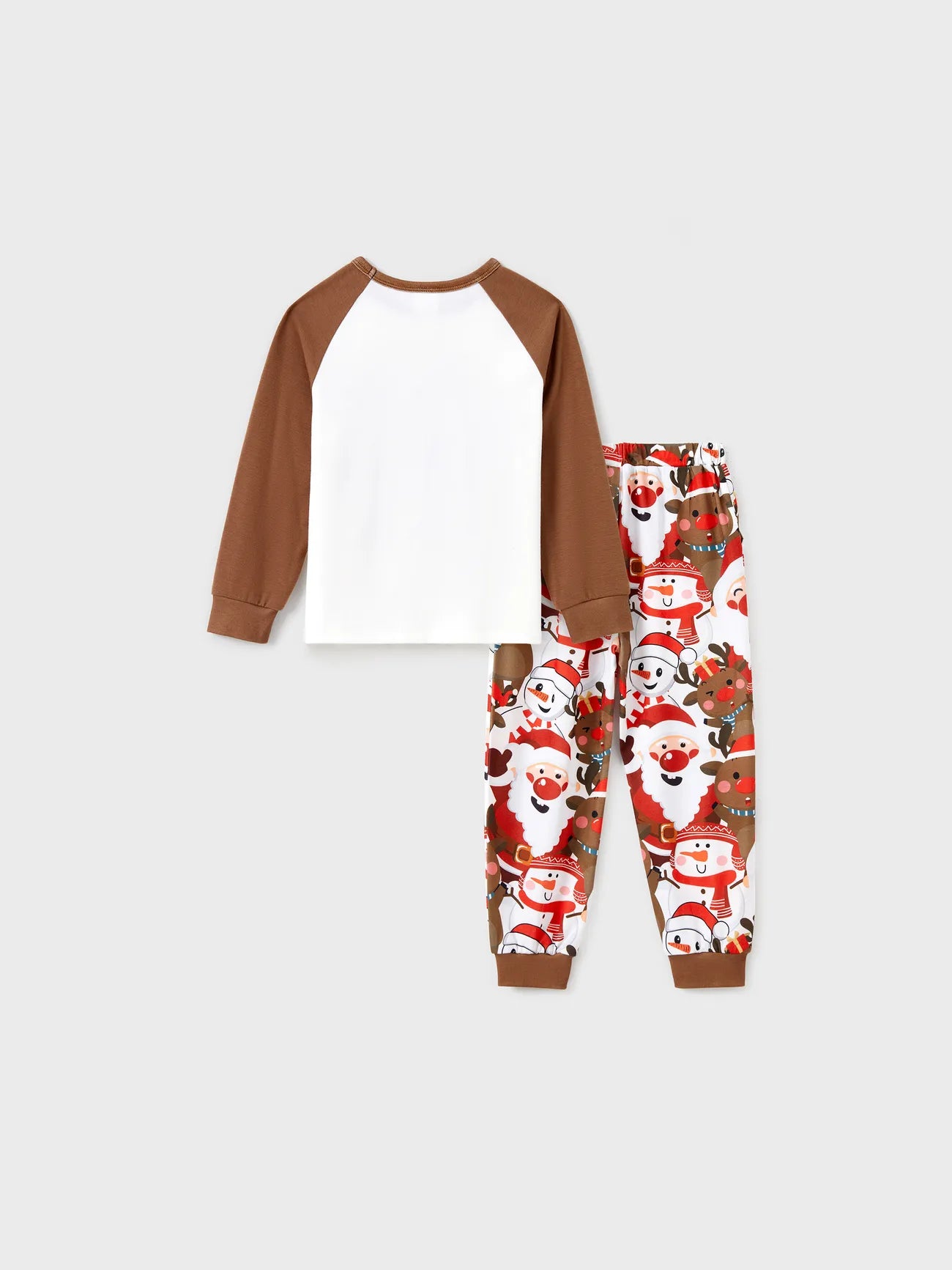 Christmas Family Matching Reindeer Print Raglan Sleeve Pajamas Sets-Original Pajamas