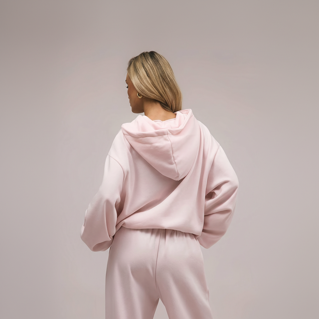 Two Piece Oversized Hoodie And Loose Fit Sweatpants Set With Pockets For Women