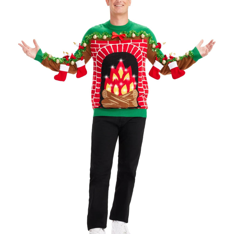 Radiant Light Up Sweater for Festive Celebrations-Original Pajamas