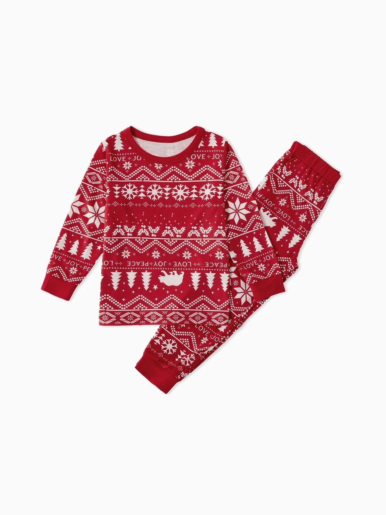 Christmas Festive Red Family Matching Pajama Set-Original Pajamas