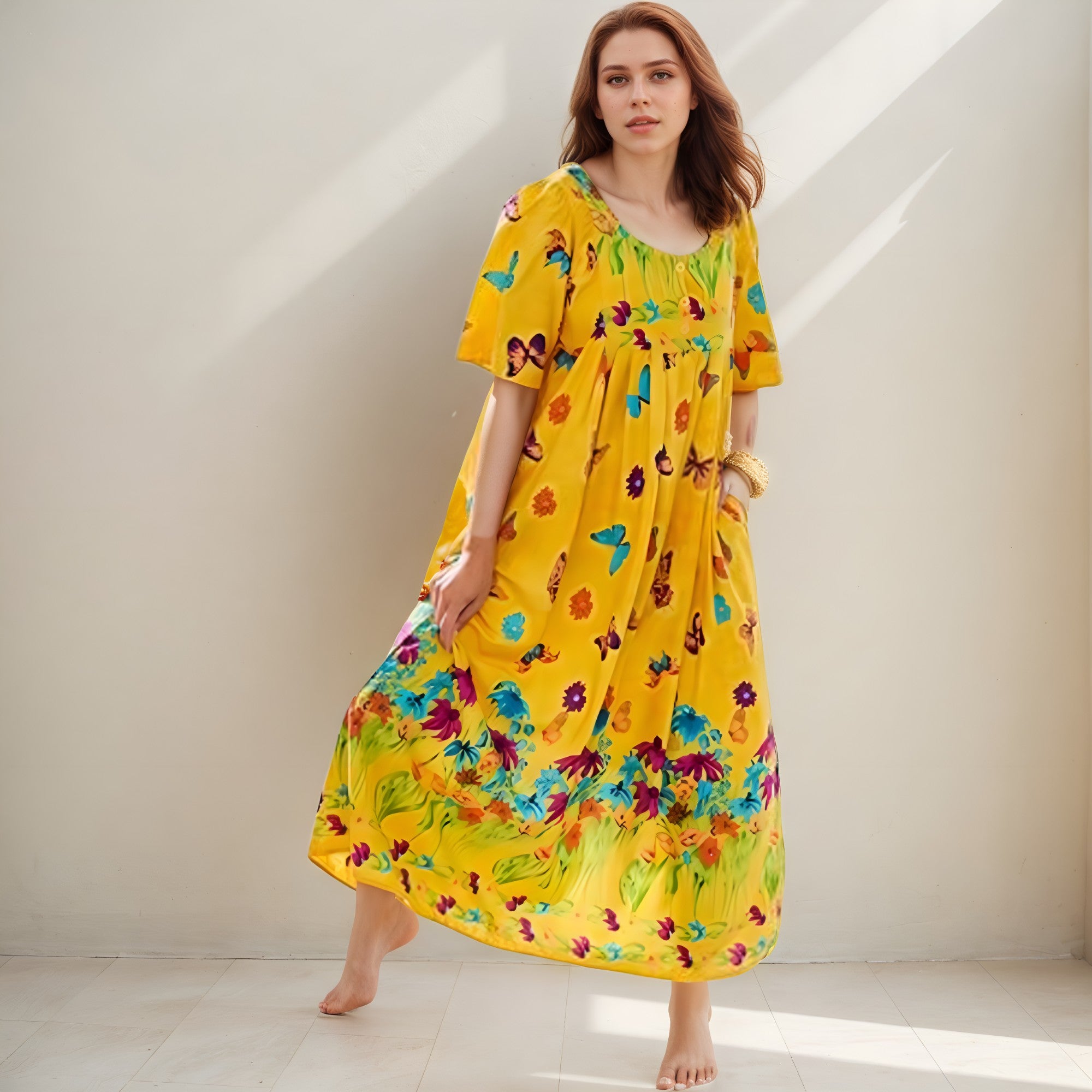 Women's Front Lounger House Dress-Original Pajamas