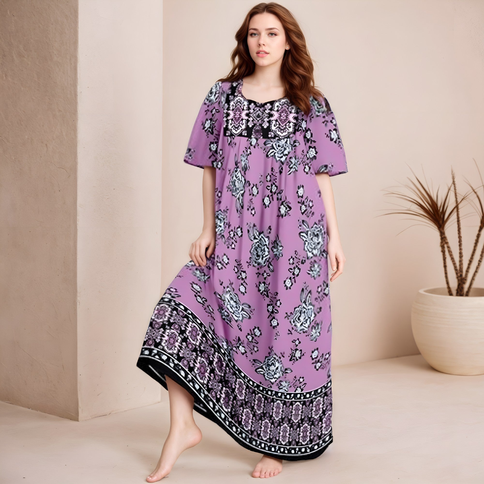 Women's Front Lounger House Dress-Original Pajamas