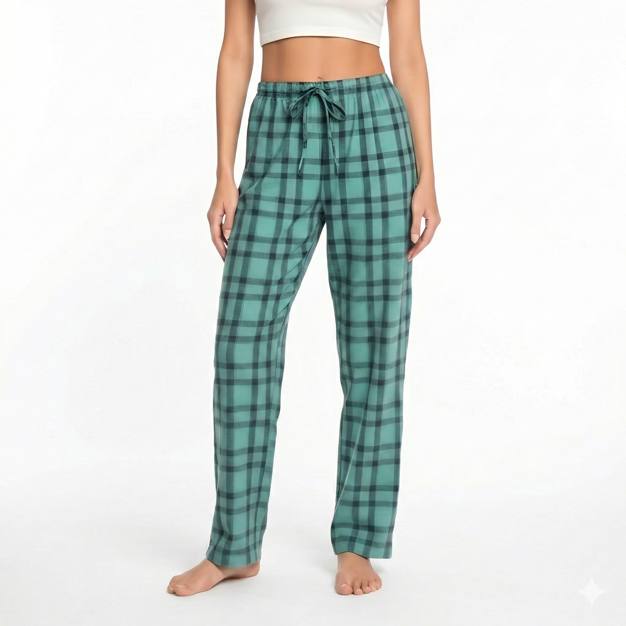 Comfortable Plaid Lounge Pajama Pants For Women