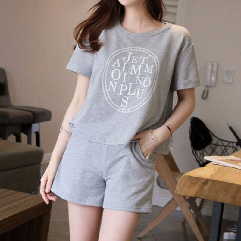 Women's Cartoon Comfortable Pajamas Set