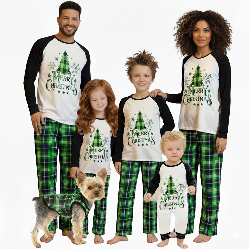 Holiday Pattern Matching Family Pajama Set