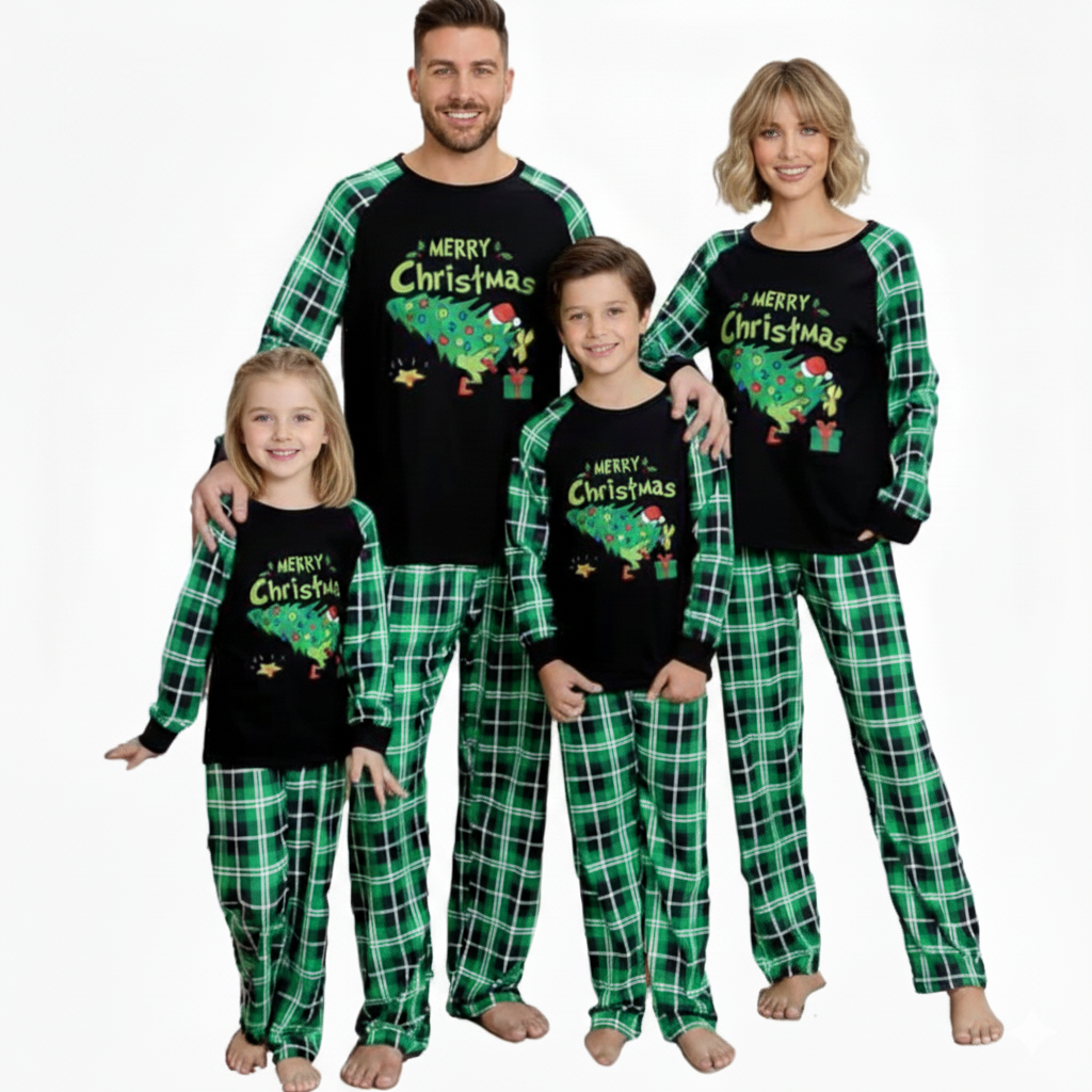 Holiday Pattern Matching Family Pajama Set