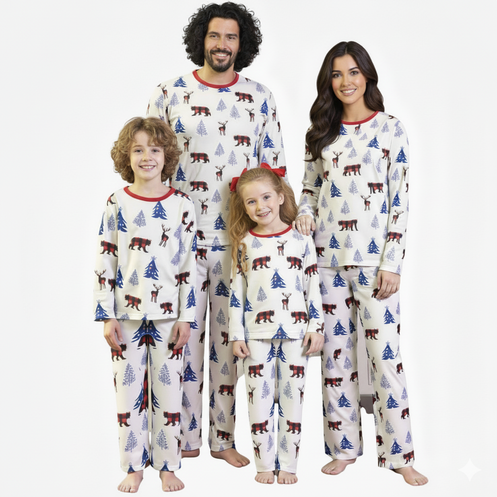 Holiday Pattern Matching Family Pajama Set