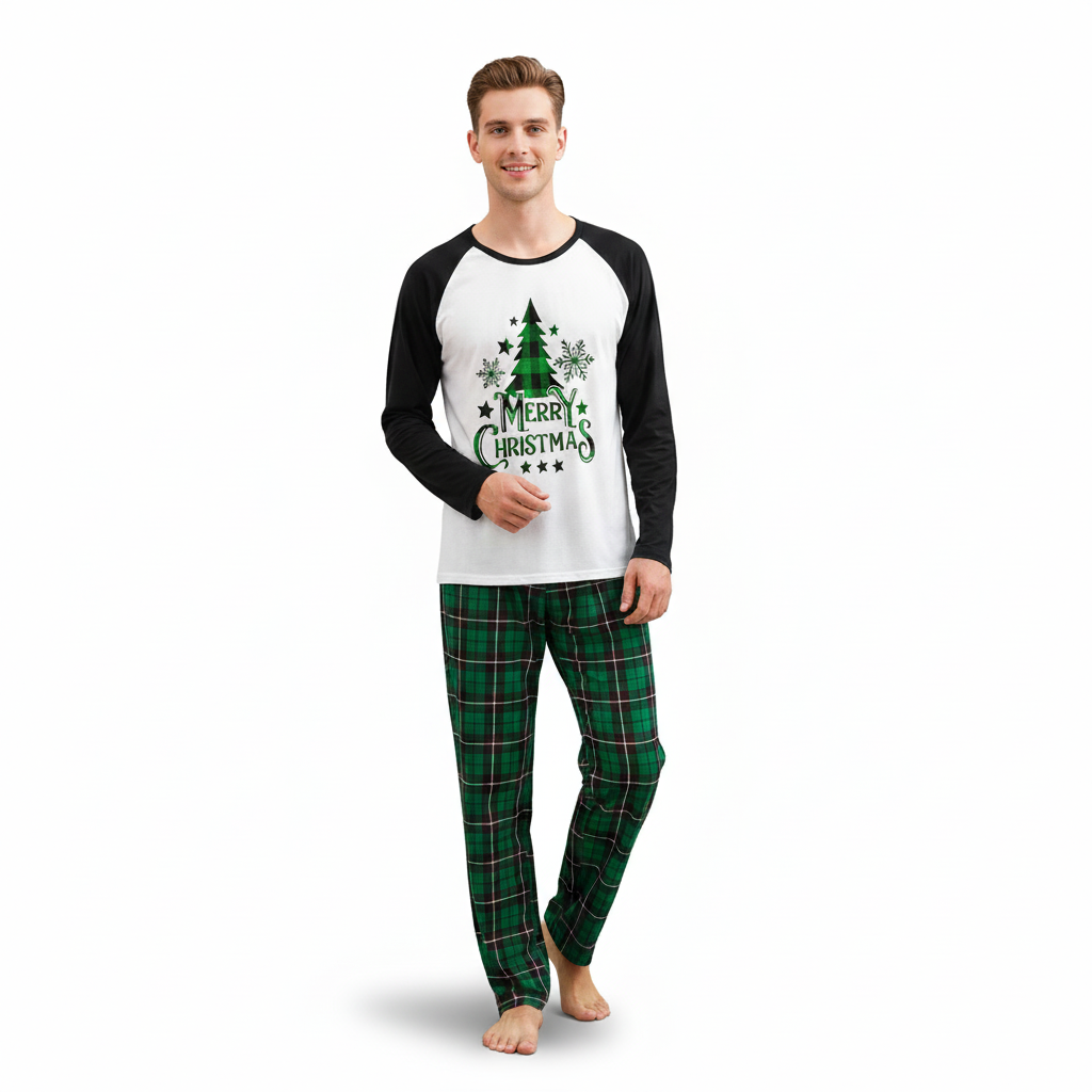 Holiday Plaid Christmas Pajama Set