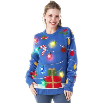 Festive Holiday Knit Sweater With Christmas Design-Original Pajamas