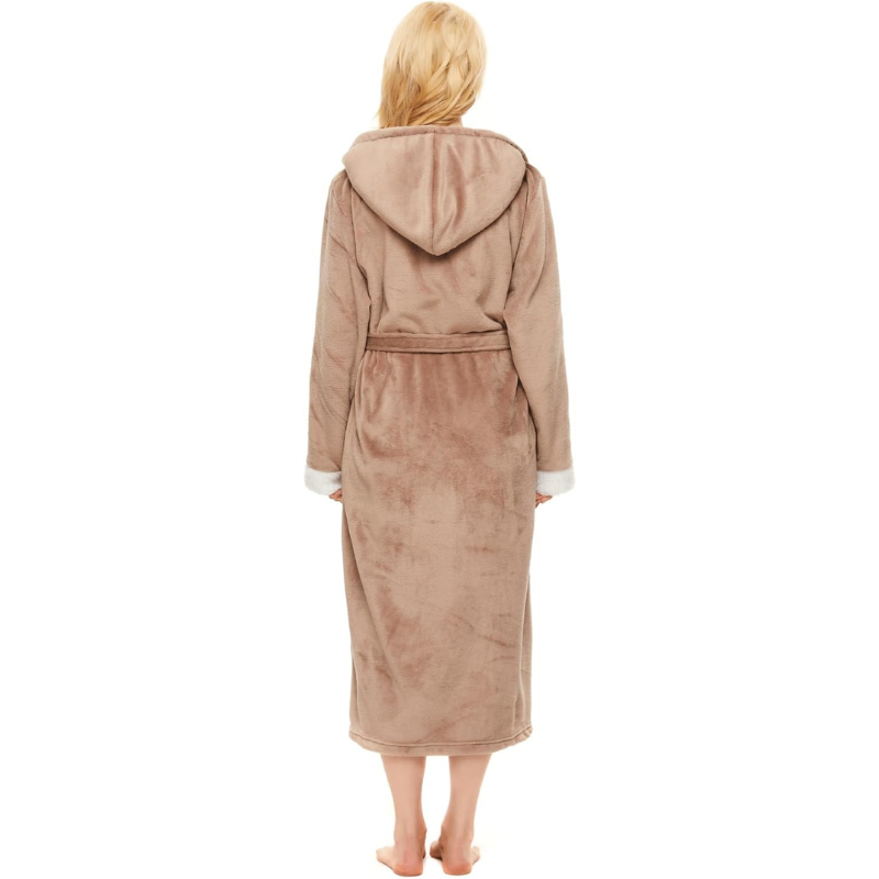 Cozy Hooded Bathrobe For Women