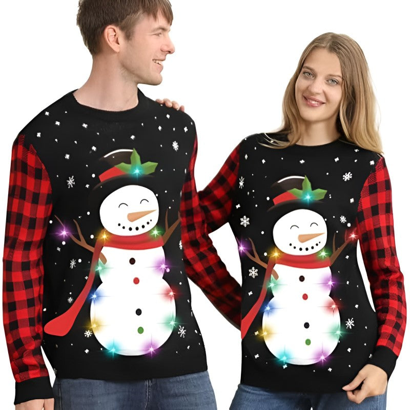 Illuminated Festive Christmas Sweater-Original Pajamas