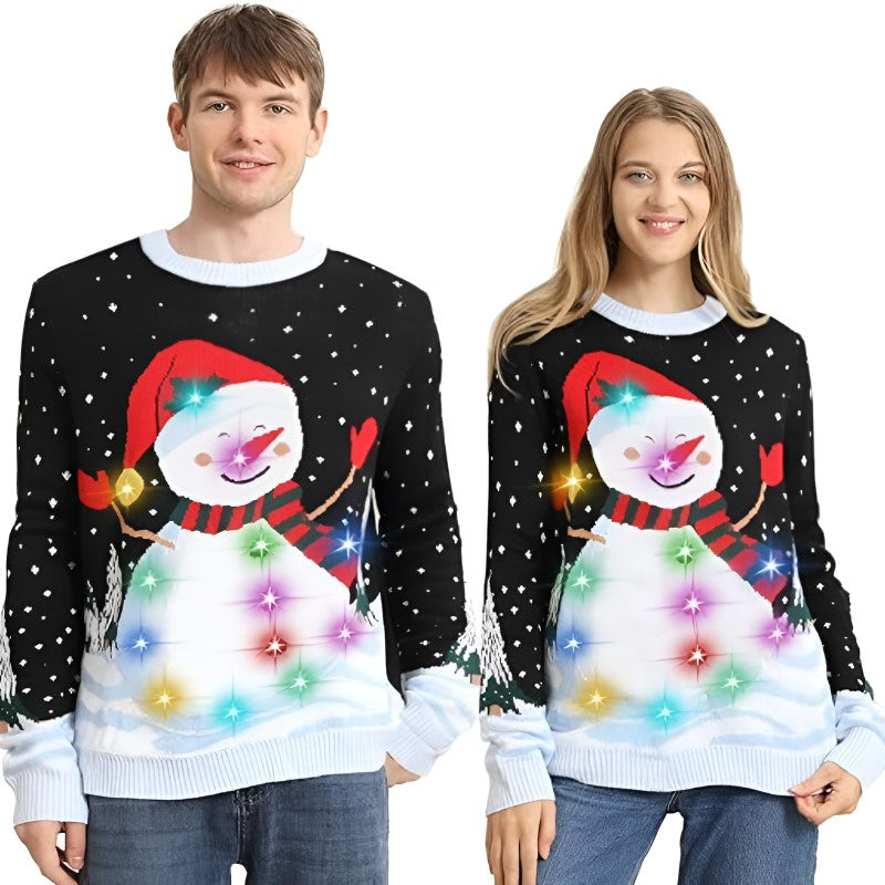 Illuminated Festive Christmas Sweater-Original Pajamas