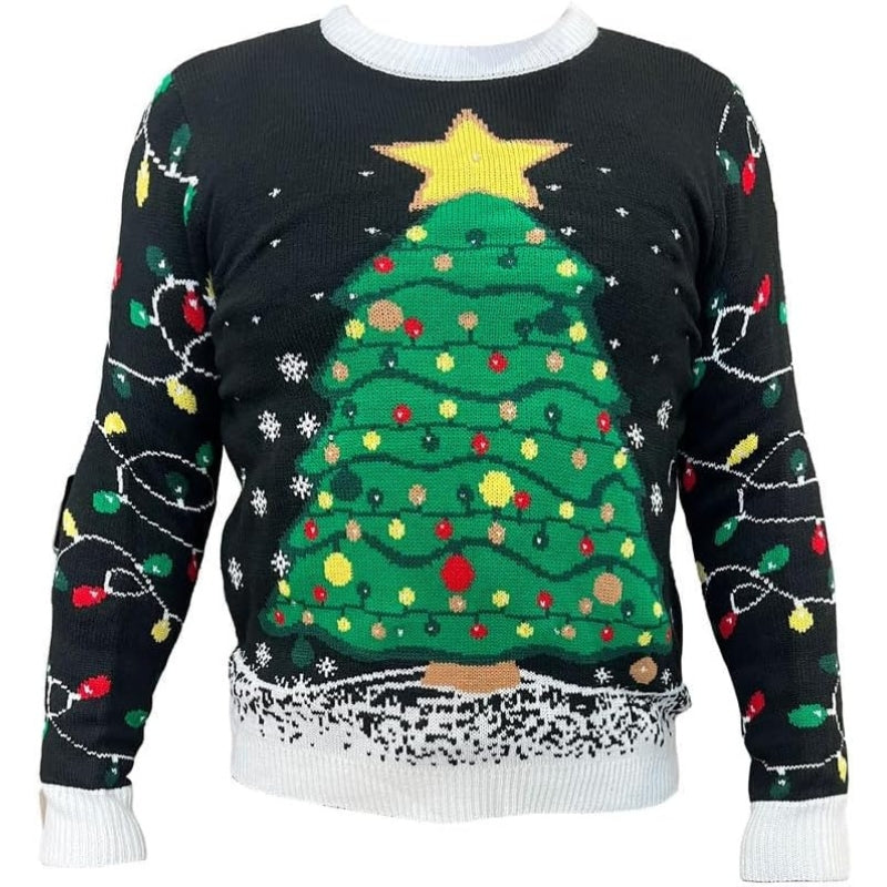 Illuminated Festive Christmas Sweater-Original Pajamas