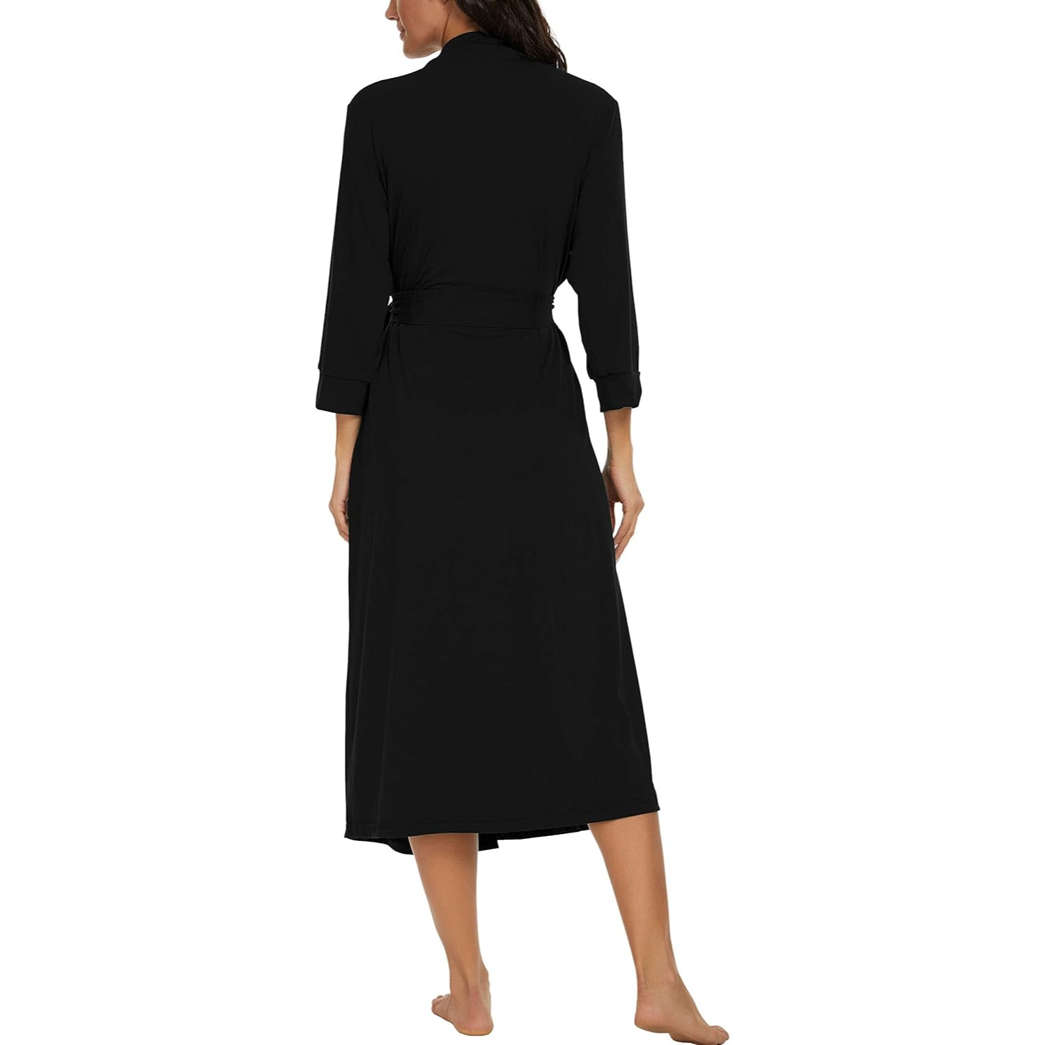 Lightweight  Long Lounge Robe With Pockets For Women