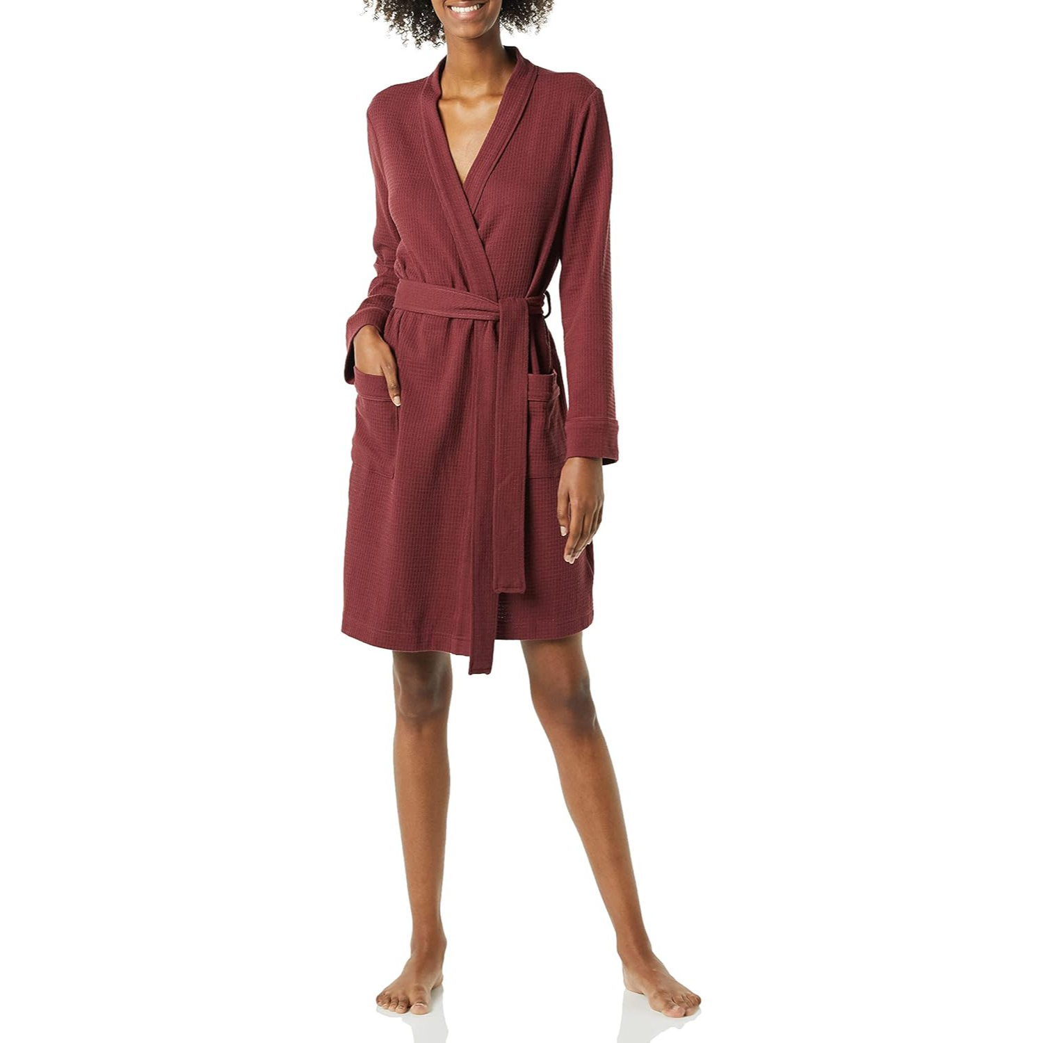 Lightweight Mid Length Bath Robe For Women