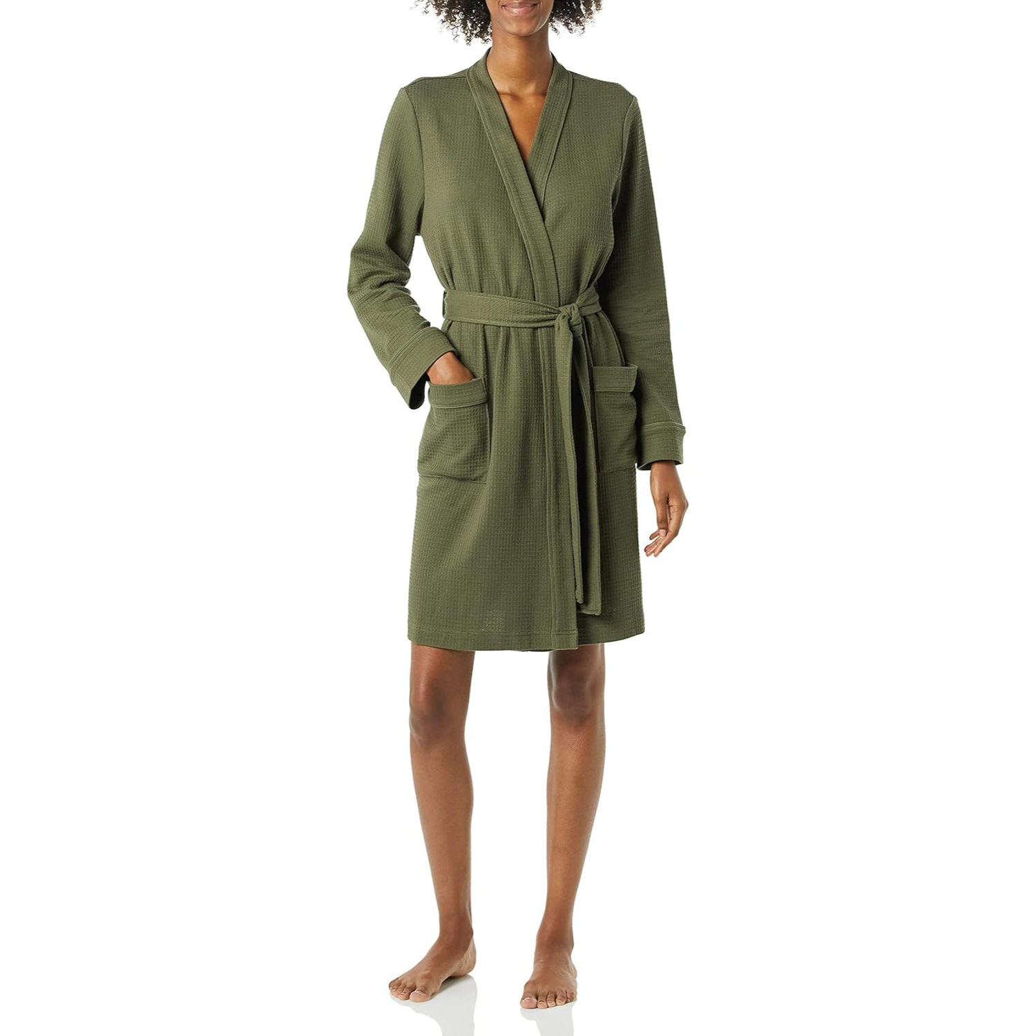 Lightweight Mid Length Bath Robe For Women