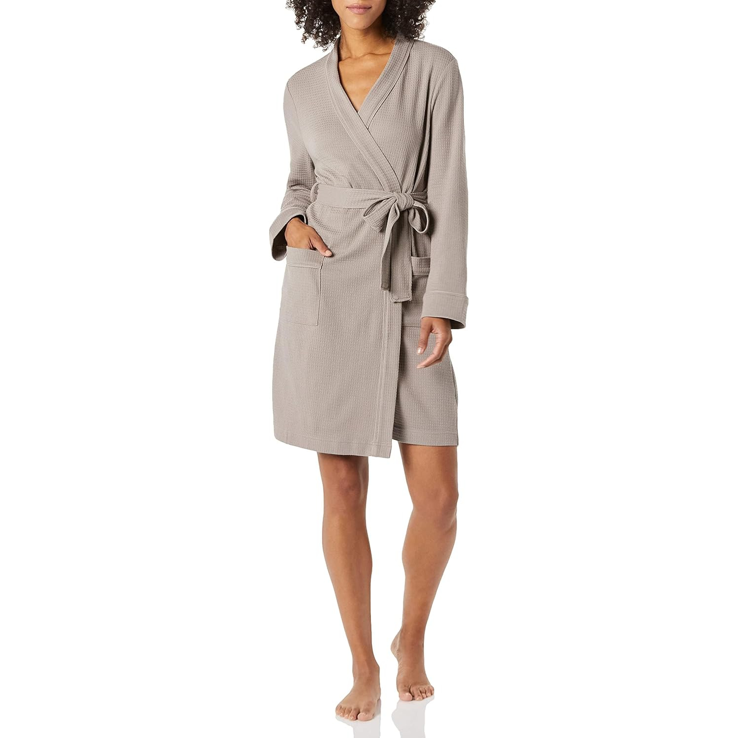Lightweight Mid Length Bath Robe For Women