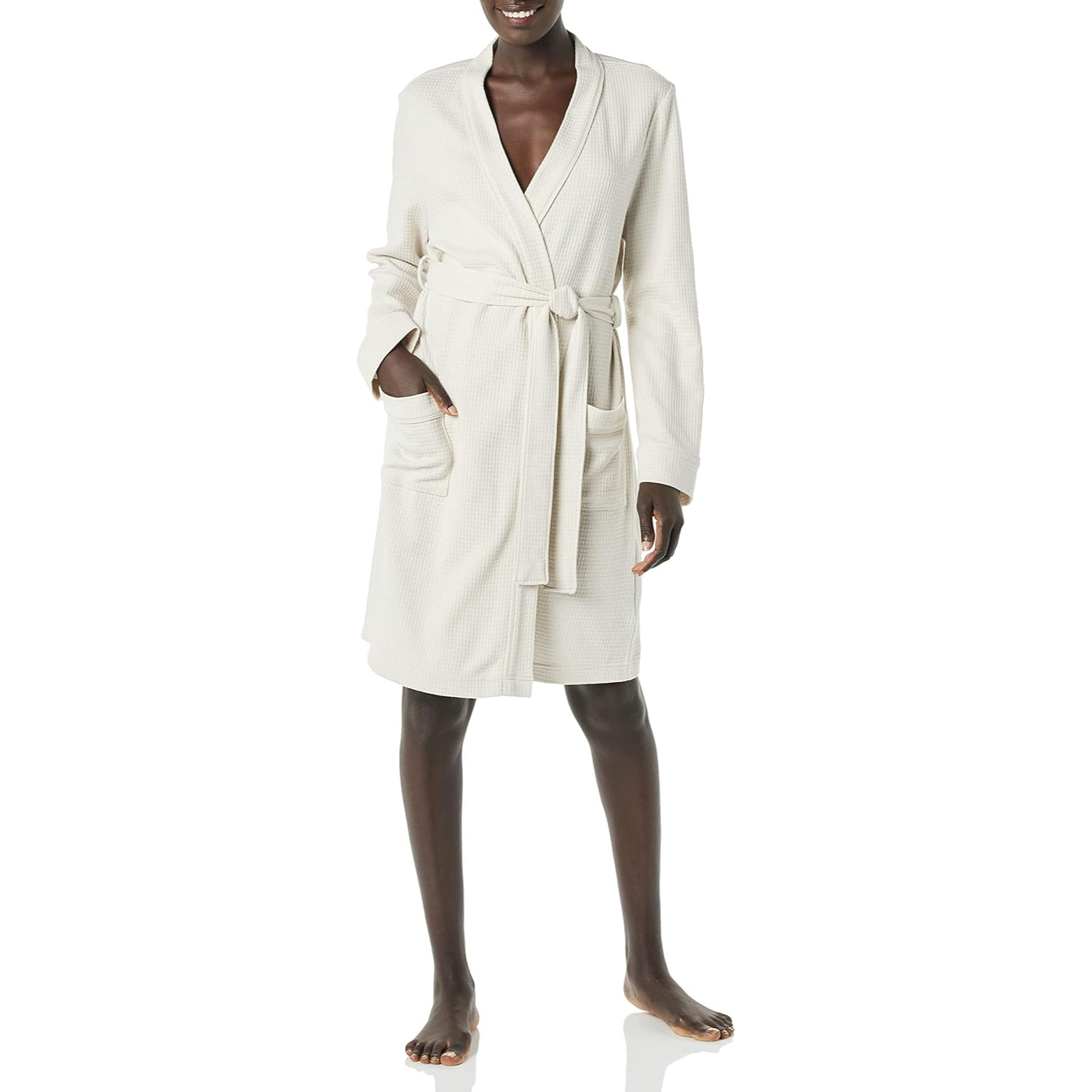Lightweight Mid Length Bath Robe For Women