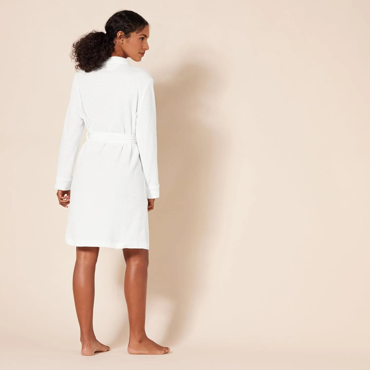 Lightweight Mid Length Bath Robe For Women