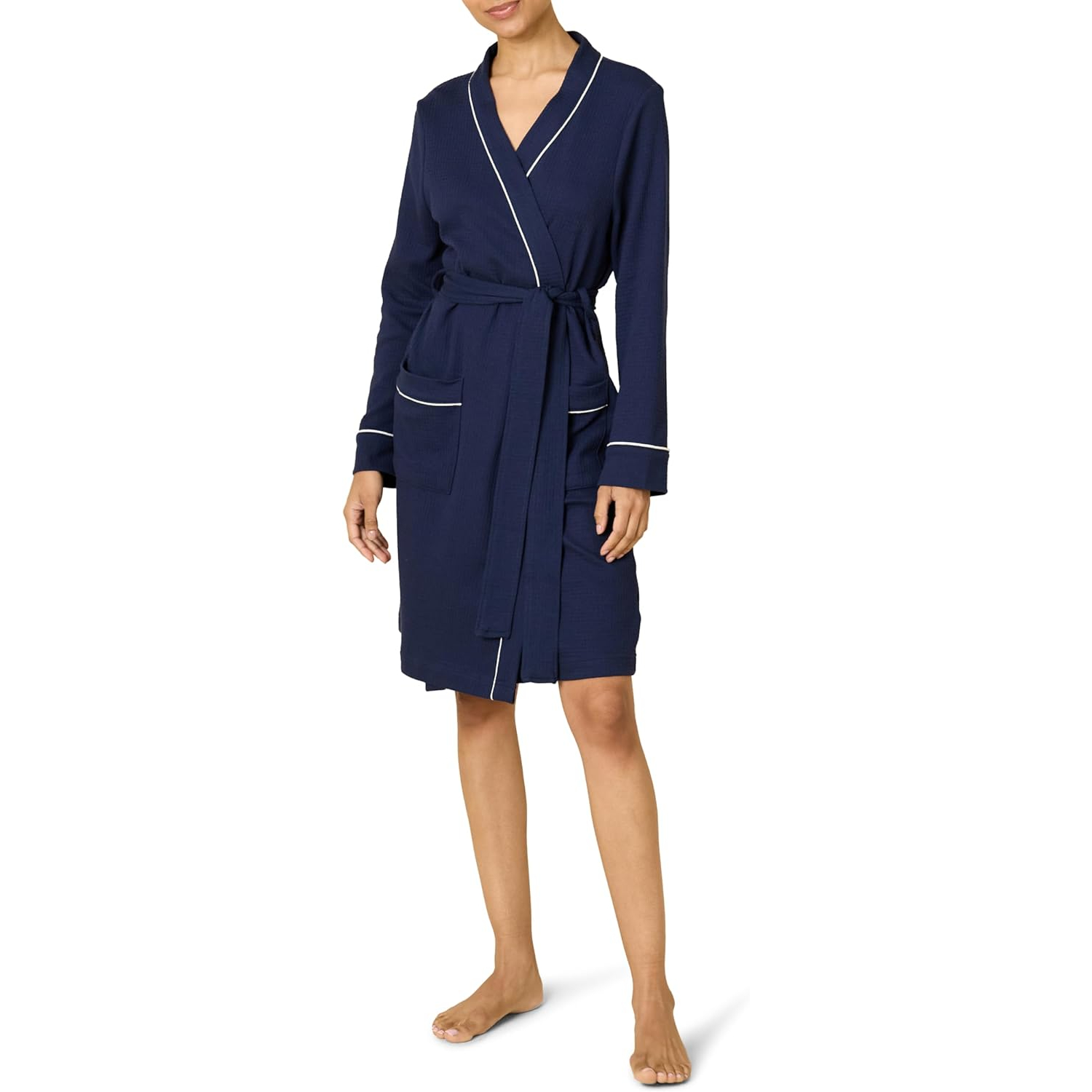 Lightweight Mid Length Bath Robe For Women