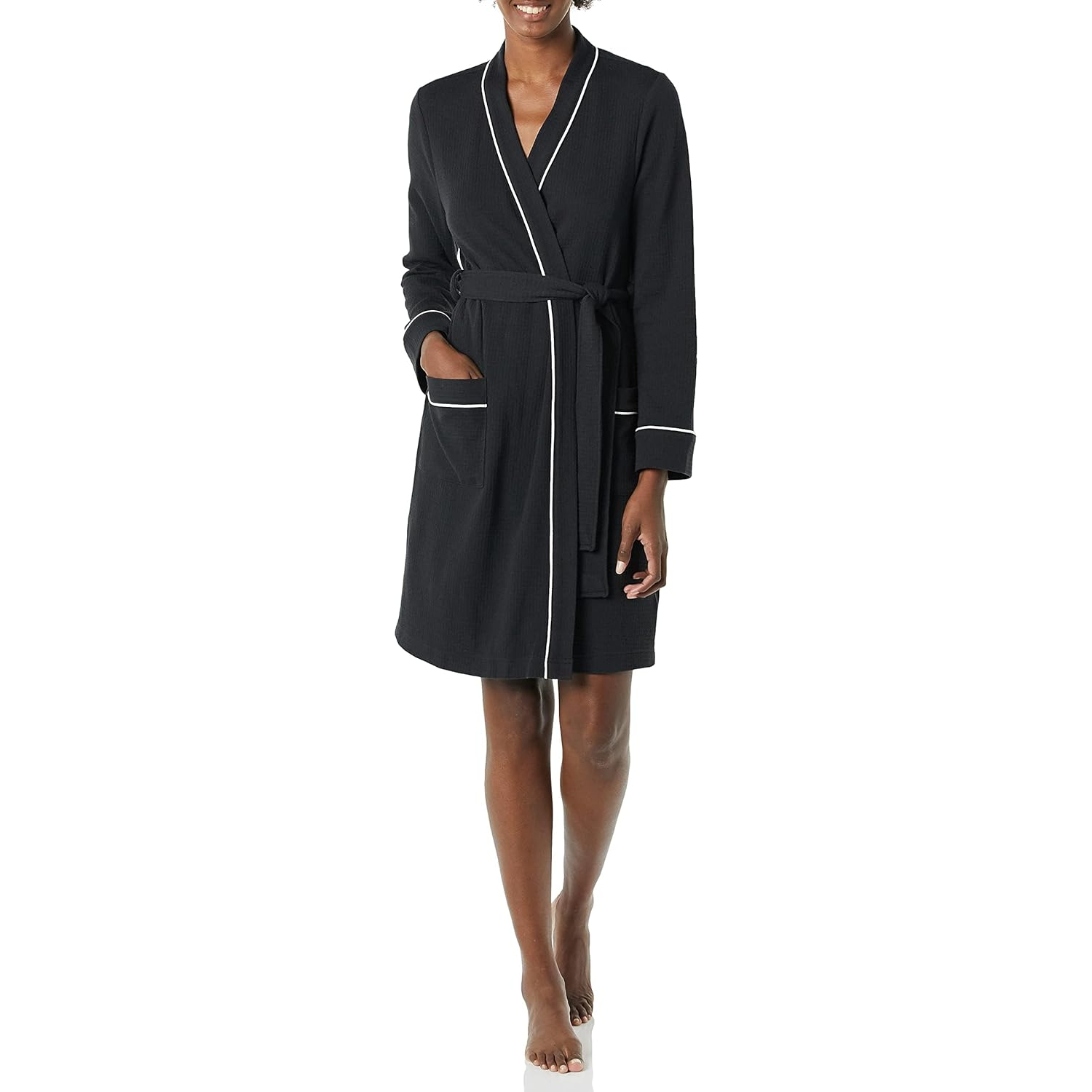 Lightweight Mid Length Bath Robe For Women