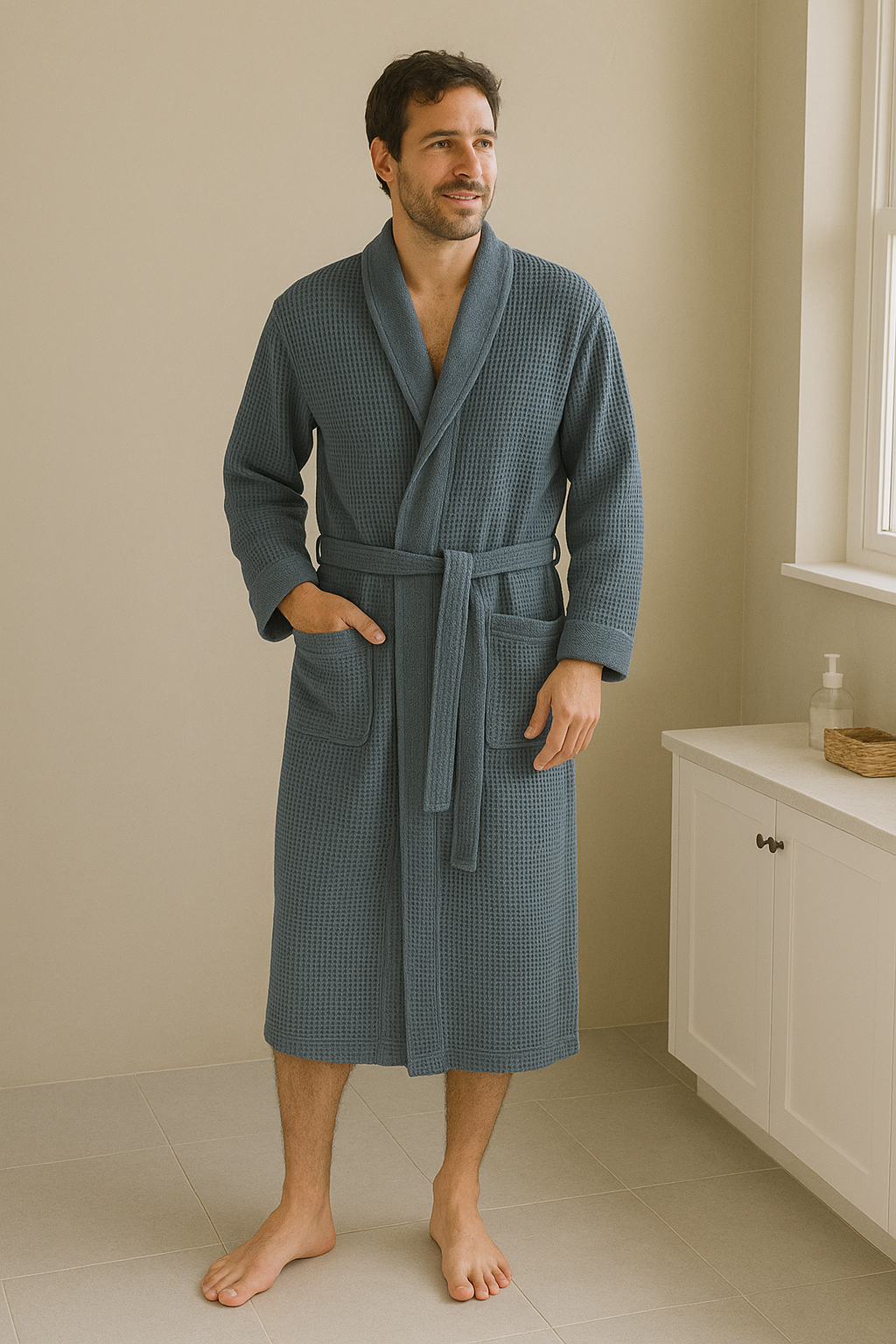 Waffle Weave Resort Robe-Original Pajamas