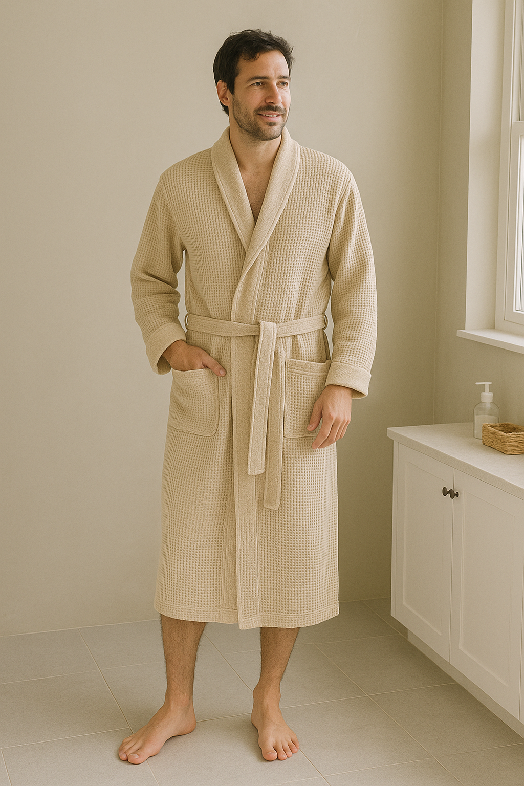 Waffle Weave Resort Robe-Original Pajamas
