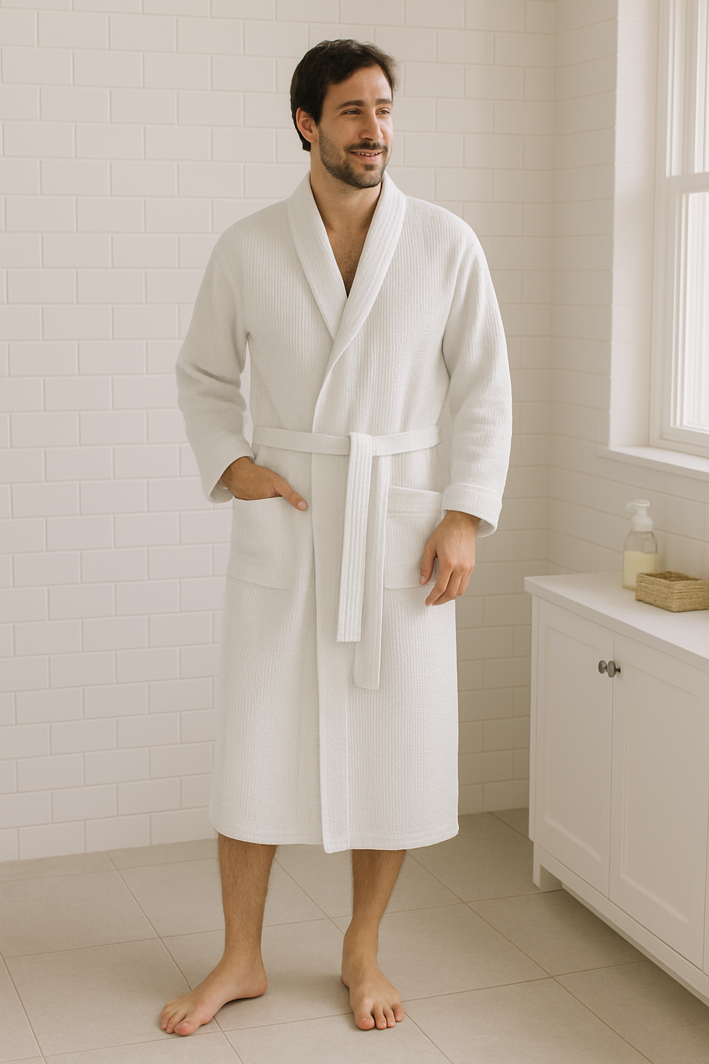 Waffle Weave Resort Robe-Original Pajamas