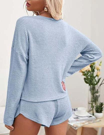 Long Sleeve Top And Knit Pajama Sets-Original Pajamas