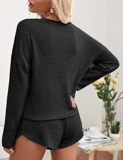 Long Sleeve Top And Knit Pajama Sets-Original Pajamas