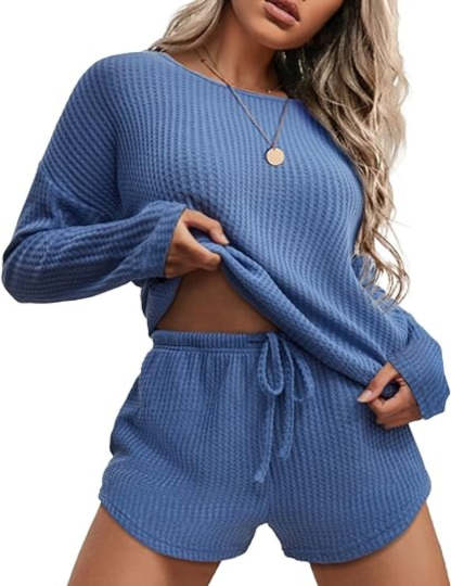 Long Sleeve Top And Knit Pajama Sets-Original Pajamas
