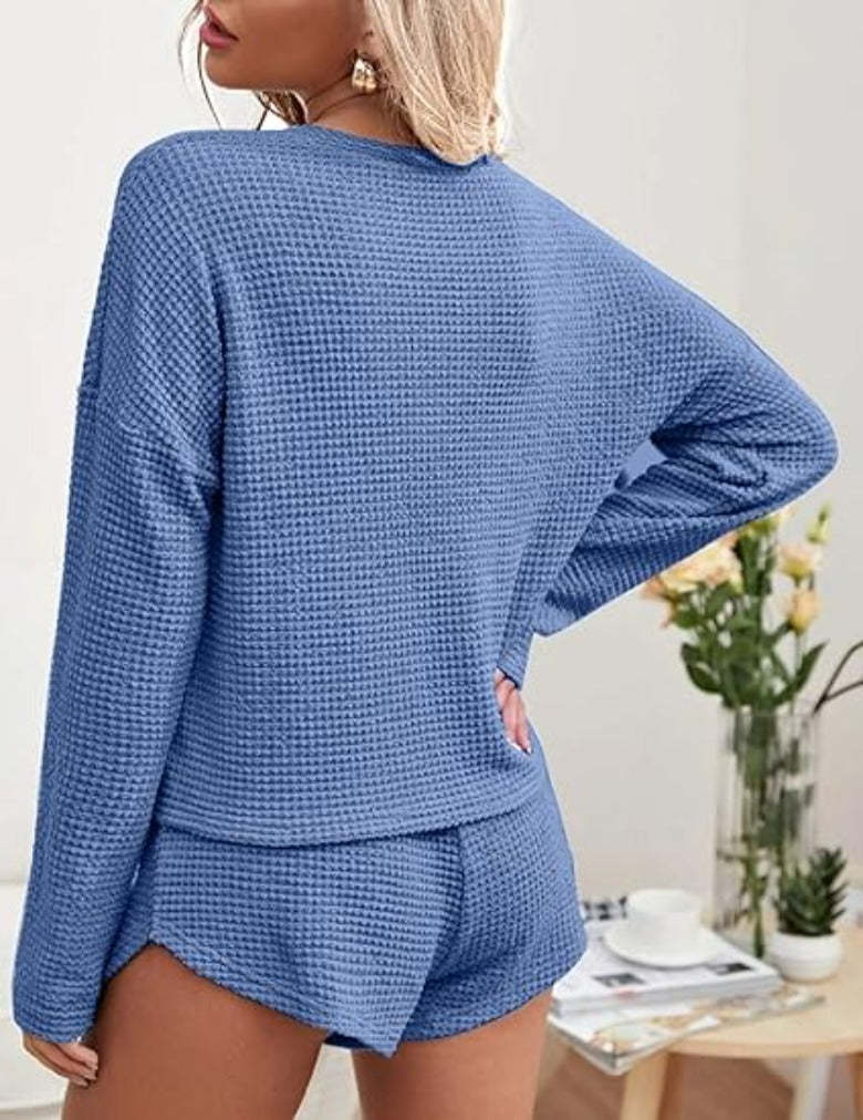 Long Sleeve Top And Knit Pajama Sets-Original Pajamas