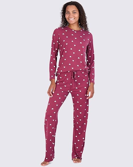 Long Sleeve Top With Comfy Pant Set-Original Pajamas