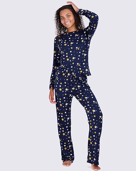 Long Sleeve Top With Comfy Pant Set-Original Pajamas