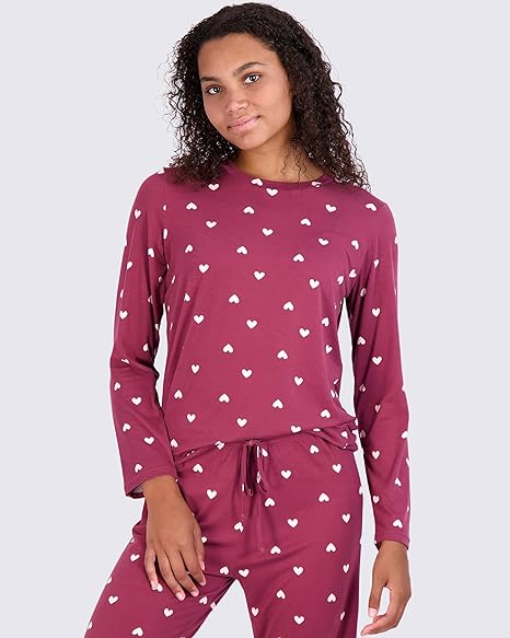 Long Sleeve Top With Comfy Pant Set-Original Pajamas