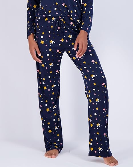 Long Sleeve Top With Comfy Pant Set-Original Pajamas