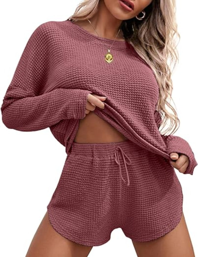 Long Sleeve Tops And Knit Pajama Sets-Original Pajamas