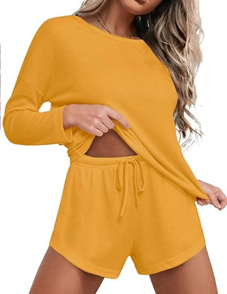 Long Sleeve Tops And Knit Pajama Sets-Original Pajamas