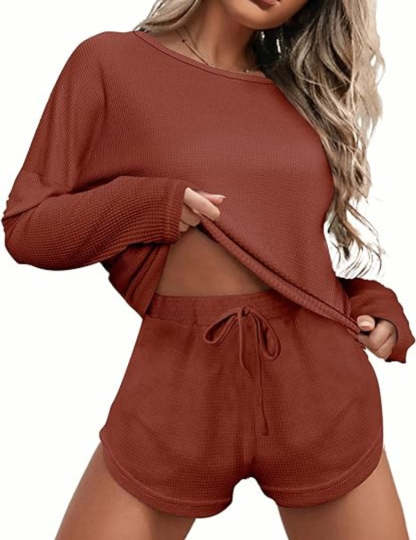Long Sleeve Tops And Knit Pajama Sets-Original Pajamas