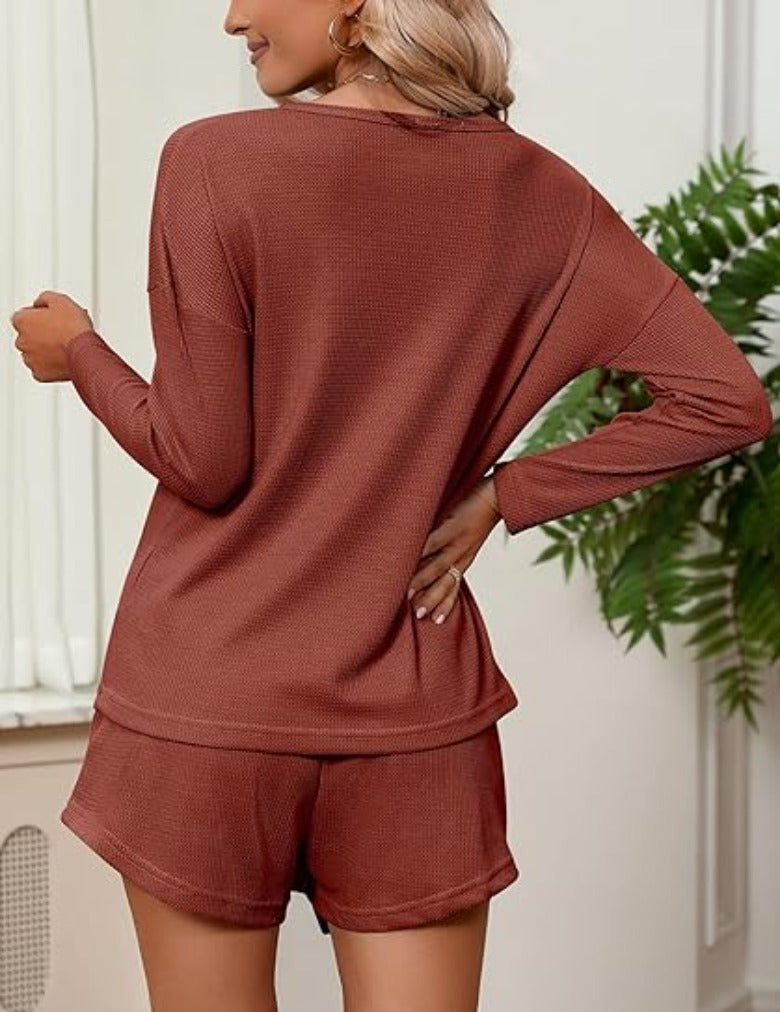 Long Sleeve Tops And Knit Pajama Sets-Original Pajamas